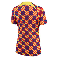 Barcelona Women's 2022/23 Pre-Match Raglan Performance Top - Yellow sale