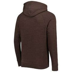 Cleveland Browns Homage Retro Helmet Tri-Blend Raglan Pullover Hoodie - Brown on sale