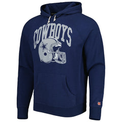 Dallas Cowboys Homage Retro Helmet Tri-Blend Raglan Pullover Hoodie - Navy outlet