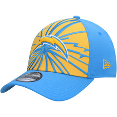 Los Angeles Chargers New Era Shattered 39THIRTY Flex Hat - Gold/Powder Blue for sale