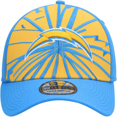 Los Angeles Chargers New Era Shattered 39THIRTY Flex Hat - Gold/Powder Blue for sale