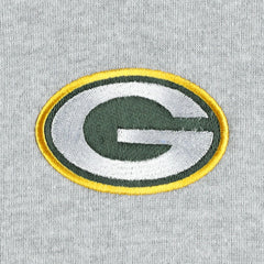 Green Bay Packers Big & Tall Fleece Raglan Full-Zip Hoodie Jacket - Heather Gray for sale