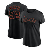 Alyssa Nakken San Francisco Giants Women's Name & Number T-Shirt Black