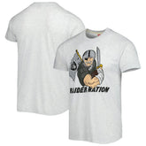 Las Vegas Raiders Homage Hyper Local Tri-Blend T-Shirt - Ash discount