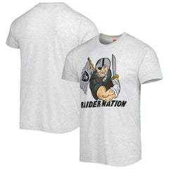 Las Vegas Raiders Homage Hyper Local Tri-Blend T-Shirt - Ash discount