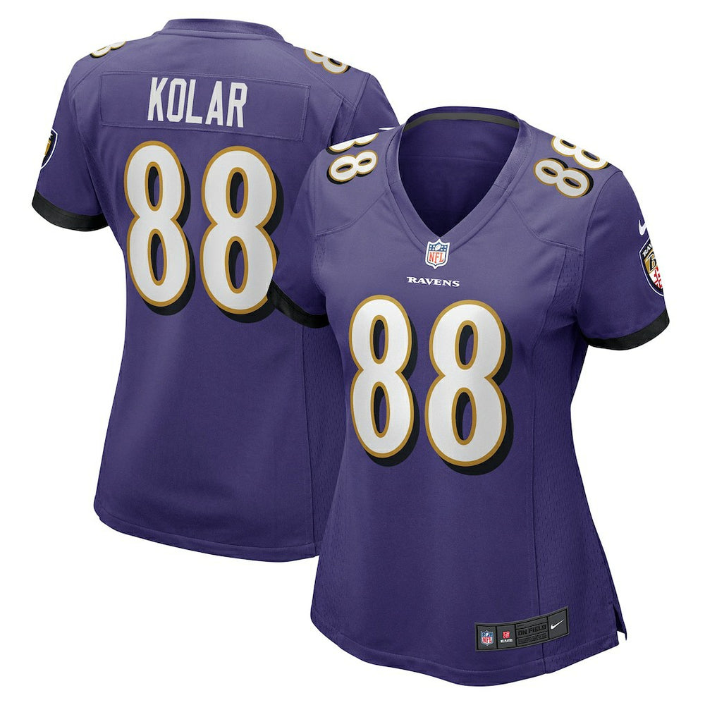 Charlie Kolar Baltimore Ravens Women's Player Game Jersey - Purple outlet