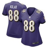Charlie Kolar Baltimore Ravens Women's Player Game Jersey - Purple outlet