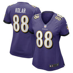 Charlie Kolar Baltimore Ravens Women's Player Game Jersey - Purple outlet