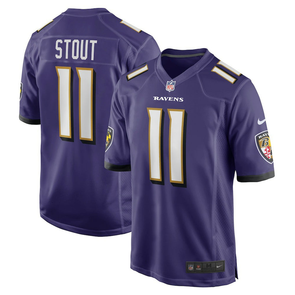 Jordan Stout Baltimore Ravens Player Game Jersey - Purple outlet