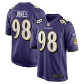 Travis Jones Baltimore Ravens Player Game Jersey - Purple on sale