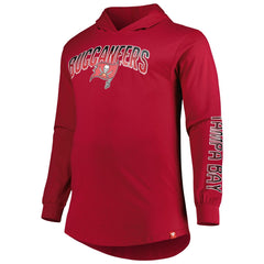 Tampa Bay Buccaneers Big & Tall Front Runner Pullover Hoodie - Red discount