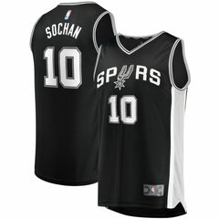 Jeremy Sochan San Antonio Spurs Youth 2022 NBA Draft First Round Pick Fast Break Replica Jersey - Icon Edition - Black online