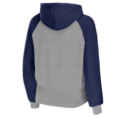 Dallas Cowboys WEAR by Erin Andrews Women's Colorblock Lightweight Full-Zip Hoodie - Silver for sale