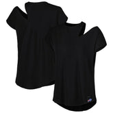 Buffalo Bills KIYA TOMLIN Women's Cut Out Tri-Blend Shirt - Black discount