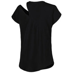 Buffalo Bills KIYA TOMLIN Women's Cut Out Tri-Blend Shirt - Black discount
