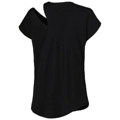 Pittsburgh Steelers KIYA TOMLIN Women's Cut Out Tri-Blend Shirt - Black on sale