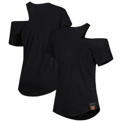 Washington Commanders KIYA TOMLIN Women's Cut Out Tri-Blend Shirt - Black sale