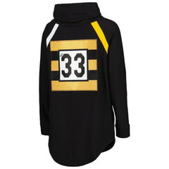 Pittsburgh Steelers KIYA TOMLIN Women's Tri-Blend Raglan Pullover Sweatshirt - Black sale