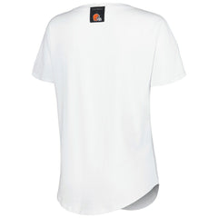 Cleveland Browns KIYA TOMLIN Women's Tri-Blend V-Neck T-Shirt - White for sale