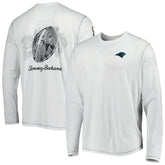 Carolina Panthers Laces Out Billboard Long Sleeve T-Shirt - White on sale