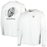 Pittsburgh Steelers Laces Out Billboard Long Sleeve T-Shirt - White on sale