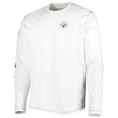 Pittsburgh Steelers Laces Out Billboard Long Sleeve T-Shirt - White on sale