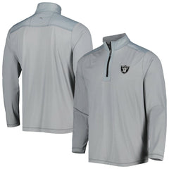 Las Vegas Raiders On Deck IslandZone Half-Zip Jacket - Gray for sale