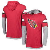 Arizona Cardinals New Era Long Sleeve Hoodie T-Shirt - Cardinal outlet