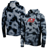 Tampa Bay Buccaneers New Era Team Tie-Dye Pullover Hoodie - Black discount