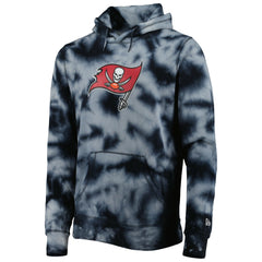 Tampa Bay Buccaneers New Era Team Tie-Dye Pullover Hoodie - Black discount