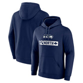 Seattle Seahawks 12 North Pullover Hoodie - College Navy sale