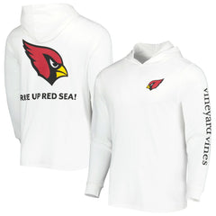 Arizona Cardinals Vineyard Vines Local Long Sleeve Hoodie T-Shirt - White on sale