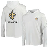 New Orleans Saints Vineyard Vines Local Long Sleeve Hoodie T-Shirt - White for sale