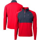 Indianapolis Colts Cutter & Buck Adapt Eco Knit Hybrid Recycled Quarter-Zip Pullover Top - Red discount