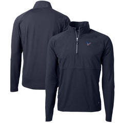 Houston Texans Cutter & Buck Adapt Eco Knit Hybrid Recycled Quarter-Zip Pullover Top - Navy online