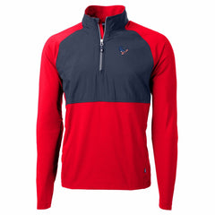 Houston Texans Cutter & Buck Adapt Eco Knit Hybrid Recycled Quarter-Zip Pullover Top - Red outlet