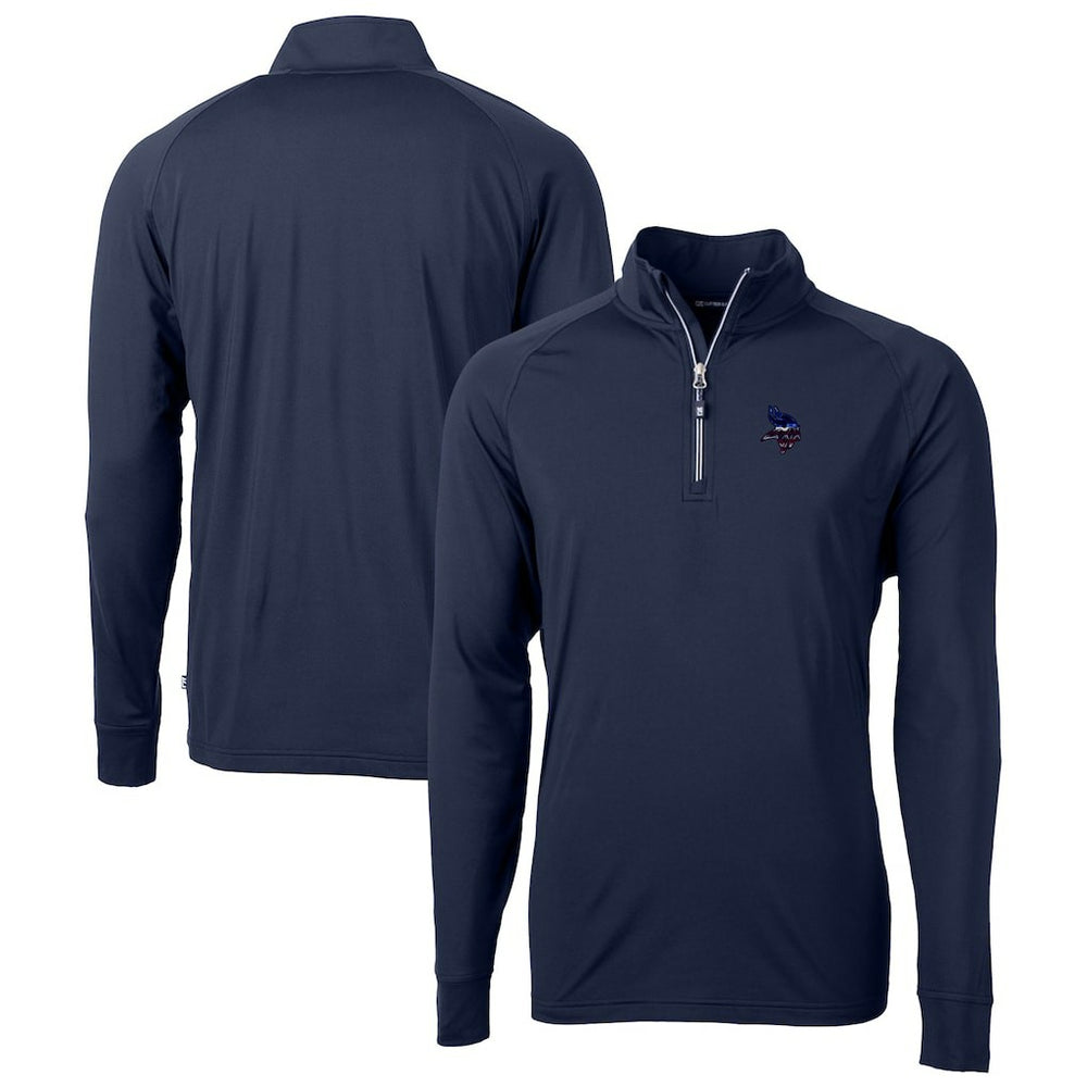 Minnesota Vikings Cutter & Buck Team Adapt Eco Knit Hybrid Recycled Quarter-Zip Pullover Top - Navy online
