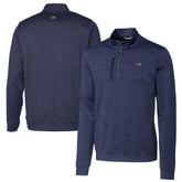 New England Patriots Cutter & Buck Stealth Quarter-Zip Pullover Top - Heathered Navy online