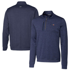 New England Patriots Cutter & Buck Stealth Quarter-Zip Pullover Top - Heathered Navy online