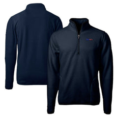 Pittsburgh Steelers Cutter & Buck Big & Tall Cascade Eco Sherpa Fleece Quarter-Zip Pullover Jacket - Navy discount