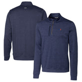 Buffalo Bills Cutter & Buck Big & Tall Stealth Quarter-Zip Jacket - Heathered Navy discount
