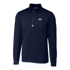 Kansas City Chiefs Cutter & Buck Big & Tall Traverse Stretch Quarter-Zip Pullover Top - Navy on sale