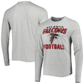 Atlanta Falcons '47 Dozer Franklin Long Sleeve T-Shirt - Heathered Gray sale