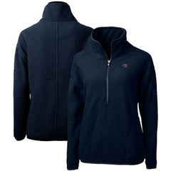 Tampa Bay Buccaneers Cutter & Buck Women's Americana Cascade Eco Sherpa Fleece Half-Zip Pullover Jacket - Navy online