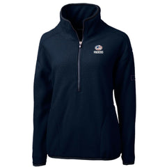 Green Bay Packers Cutter & Buck Women's Americana Cascade Eco Sherpa Fleece Half-Zip Pullover Jacket - Navy online