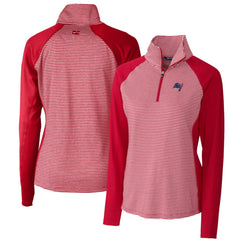 Tampa Bay Buccaneers Cutter & Buck Women's Forge Tonal Half-Zip Top - Cardinal online