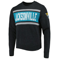 Jacksonville Jaguars '47 Bypass Tribeca Pullover Sweatshirt - Heathered Black on sale
