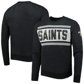 New Orleans Saints '47 Bypass Tribeca Pullover Sweatshirt - Heathered Black outlet