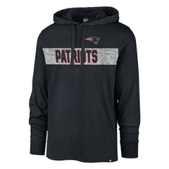 New England Patriots '47 Field Franklin Hooded Long Sleeve T-Shirt - Navy cheap