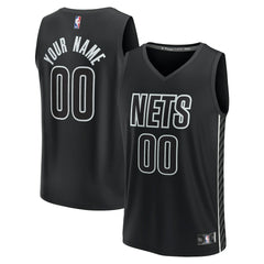 Brooklyn Nets Custom Fast Break Jersey - Statement Edition - Black shop